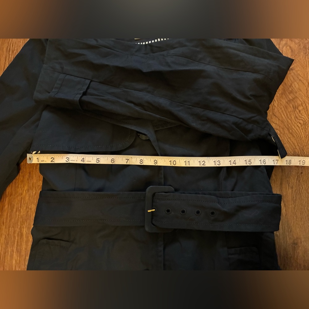 Kate Spade Broome Street Black Trench - Size L - Picture 9 of 11